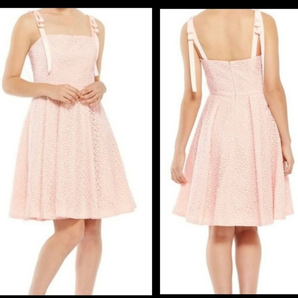 Gal Meets Glam Blush Pink Emboridered Helen Midi Dress Sz 8